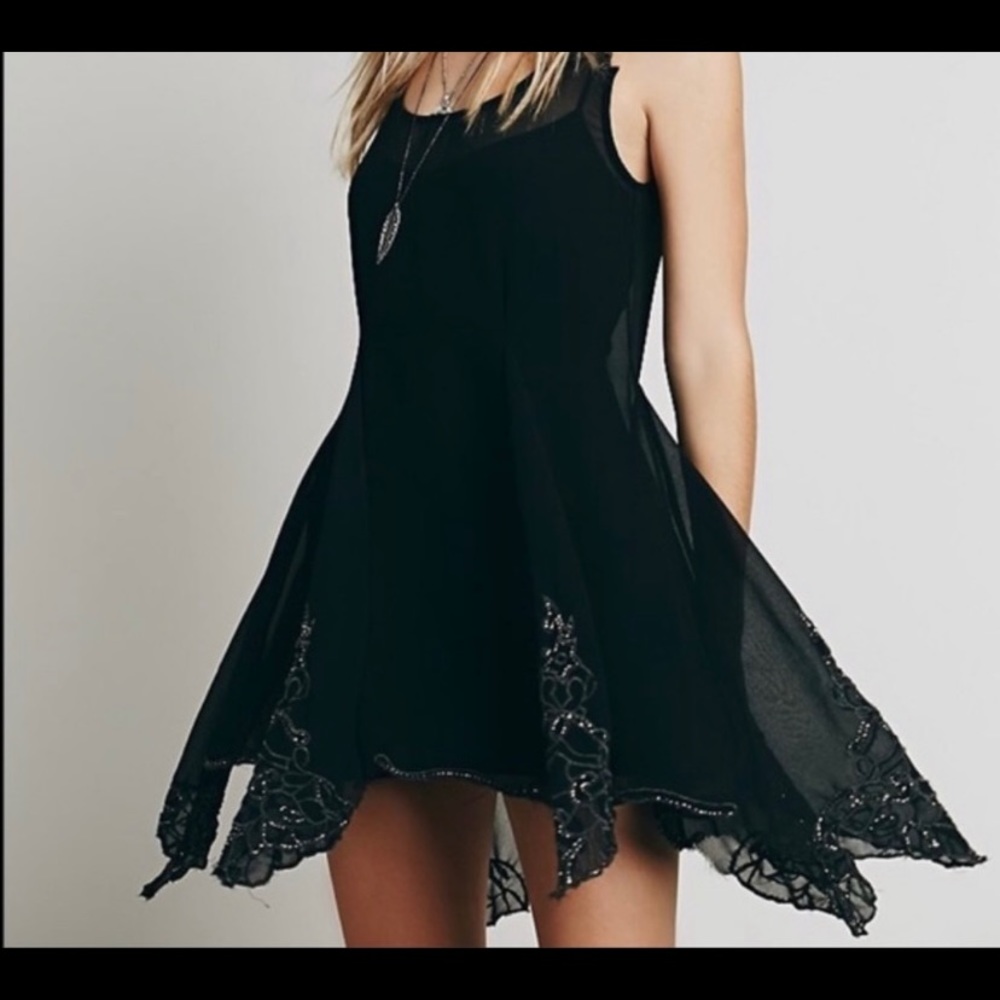 Free People Embellished Slip Dress